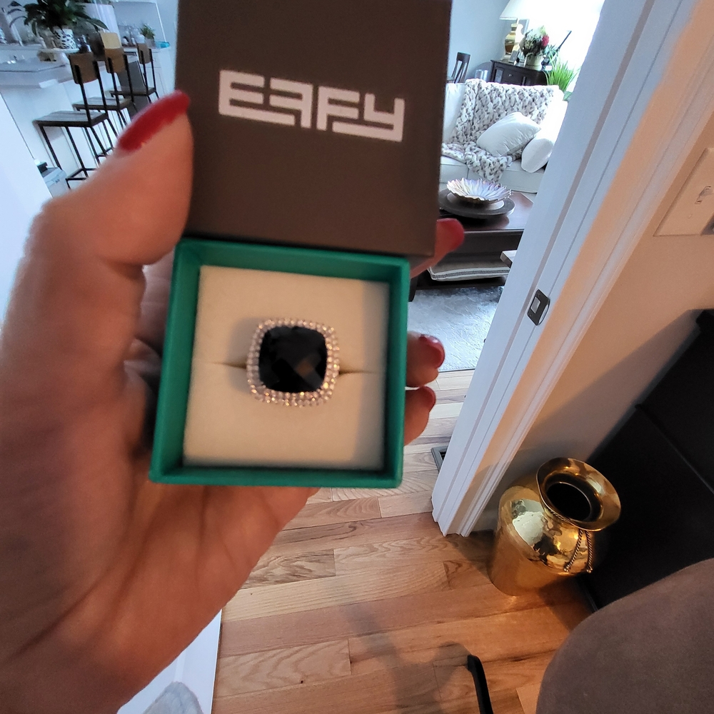 Effy Black and Silver Statement Ring